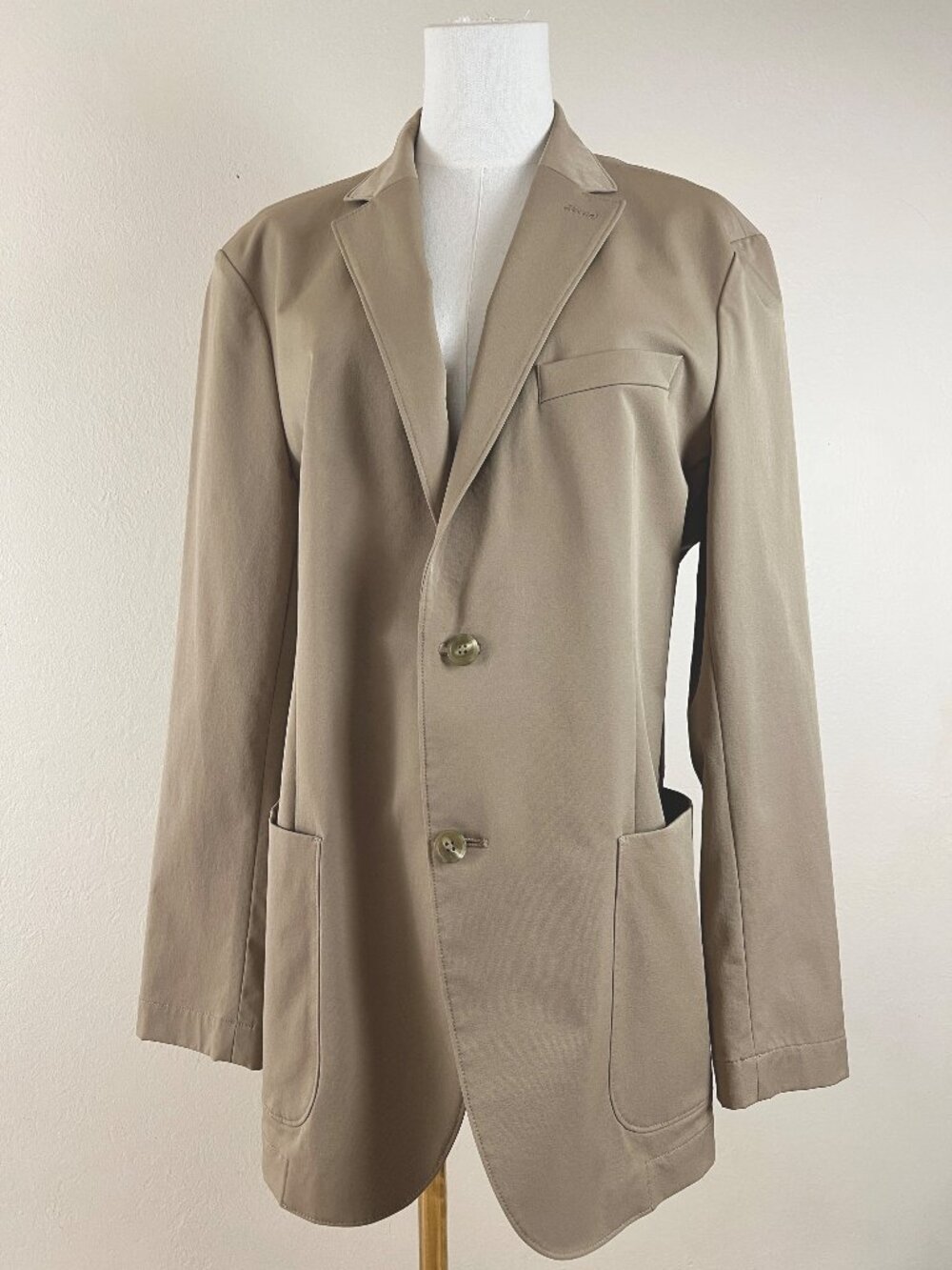 Nordstrom Rack Men's Tan Cotton/Spandex Lightweight Stretchy Sport Coat Size 42R - Picture 11 of 12
